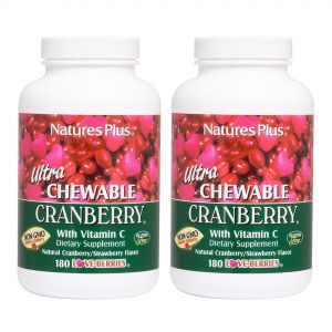 NaturesPlus Ultra Chewable Cranberry - 180 Love-Berries, Pack of 2 - Supports a Healthy Urinary Tract & Overall Well-Being - Non-GMO, Vegetarian, G...