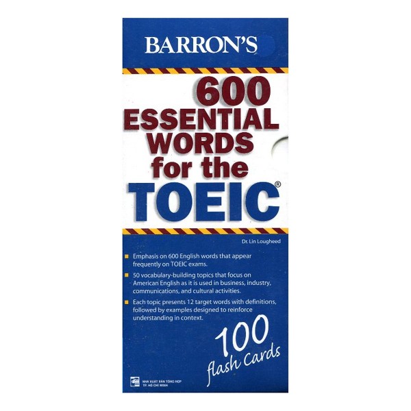 Hộp Flash Cards - 600 Essential Words For The TOEIC