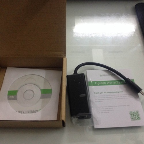 Cable usb chuẩn c to lan 10.100mbps chính hãng ugreen 30287