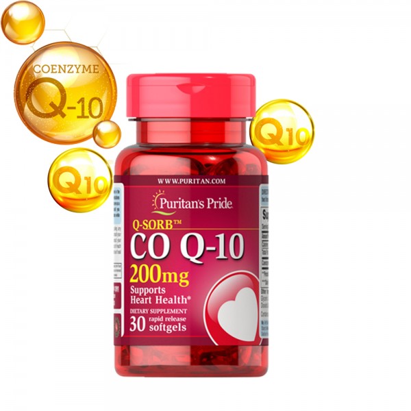Viên uống giảm cholesterol tăng cường sức khỏe tim mạch Puritans Pride Q-Sorb Co Q-10 200mg 30 viên.