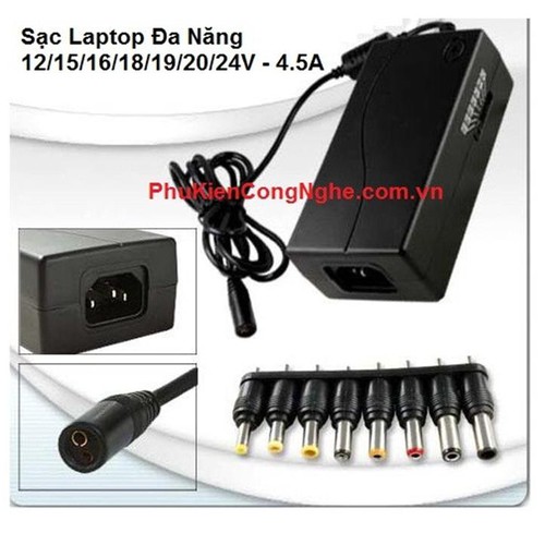 Sạc laptop đa năng, adapter laptop đa năng