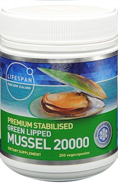 Joint-Supplement Stabilised Green-Lipped Mussel 20000 200capsule (1 Bottle)