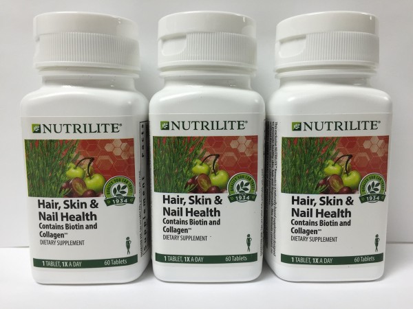 NUTRILITE® Complex for Hair, Skin and Nails 60 tabs x 3 Bottles