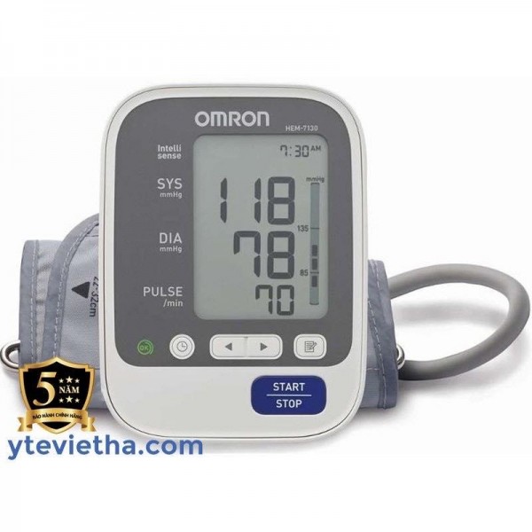 Máy đo huyết áp bắp tay cao cấp Omron HEM-7130 hãng thay bằng 7156