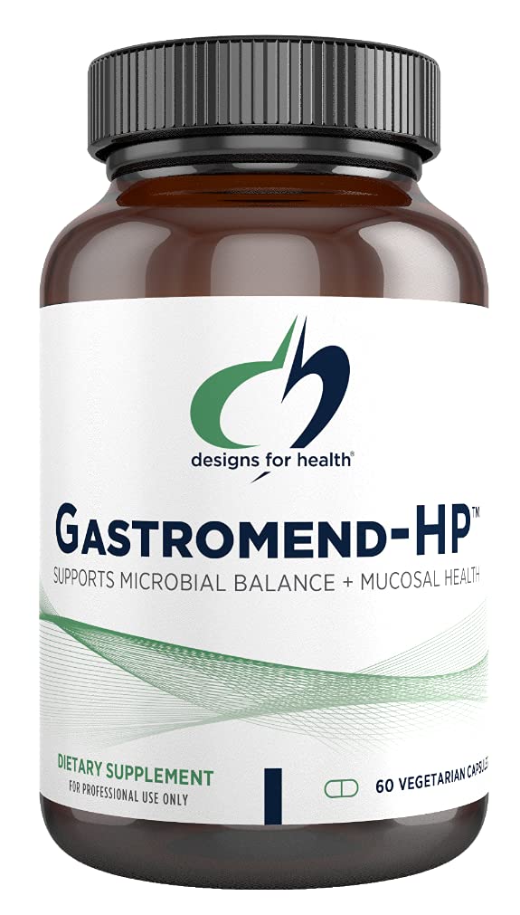 Designs for Health GastroMend HP - Gut Mucosa + Microbial Balance Support Supplement with Mastic Gum, DGL Licorice + 'Vitamin U' - May Help...