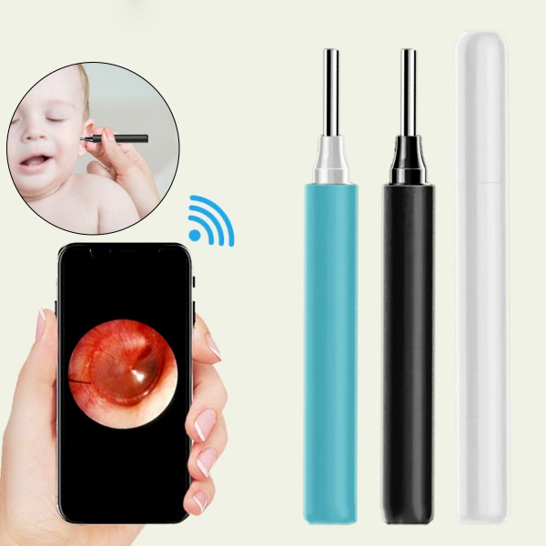 5MP HD Smart Visual Ear Otoscope Wirelss Intelligent Temperature Control Ear Picker IP67 Waterproof USB Charging Ear Pic