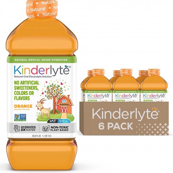 Kinderlyte | Natural Pediatric Electrolyte Solution | Doctor-Formulated for Rapid Rehydration | No Artificial Sweeteners, Colors or Flavors | Kid-F...