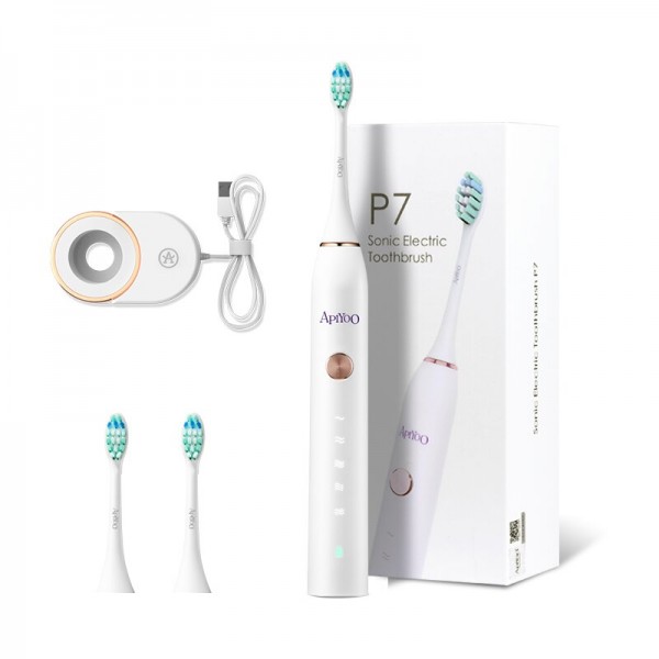 APIYOO P7 Sonic Electric Toothbrush Five Cleaning Modes Time Reminder Electric Toothbrush IPX7 Waterproof Long Battery L