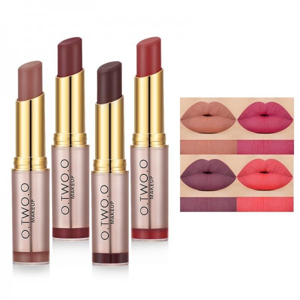 O.TWO.O Matte Lip Stick Makeup Long Lasting Lips Moisturizing Cosmetics