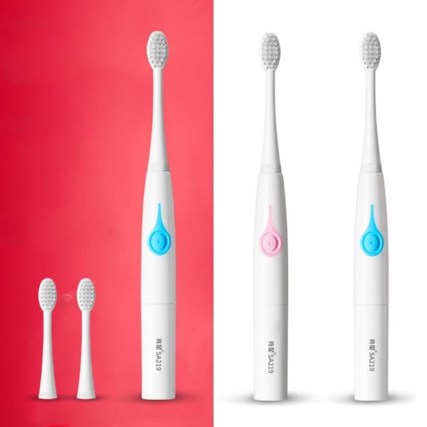 Lansung SA219 Electric Toothbrush Portable Non-slip AAA Battery Sonic Children Tooth Brush IPX7 Waterproof