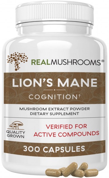 Lions Mane Powder Extract Mental Clarity Capsules - Brain & Focus Supplement - Improve Immune Support Supplement - Gluten Free