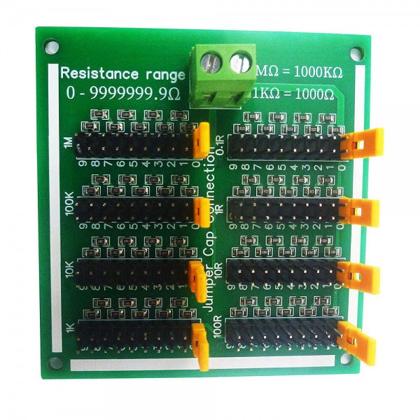 DNR1A07 0-10M 0.1R-9999999R Step 0.1R Adjustable Programmable Resistance Module C35 DIN Rail Shell for Arduino UN0 MEGA