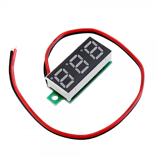 3pcs 0.28 Inch Two-wire 2.5-30V Digital Blue Display DC Voltmeter Adjustable Voltage Meter