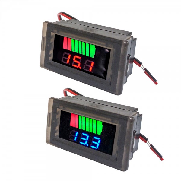 Waterproof Digital Battery Capacity Meter Tester 12V-60V Lithium Battery Capacity Indicator Car Voltage Meter Voltmeter