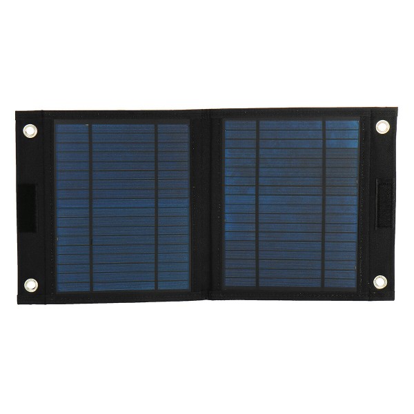 10W Foldable Dual USB Port Solar Panel with 2pcs Buckle 4pcs Suction Cup