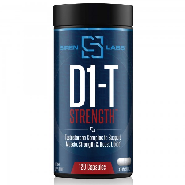 Siren Labs D1-T Strength Testosterone Booster for Men Mass Gainer with D-Aspartic Acid - Monster Muscle Mass-Building - Test Booster Suppression of...