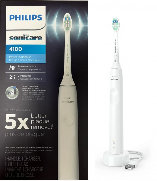 Philips Sonicare ProtectiveClean Removes up to 2X More Plaque, Long Lasting 14 Day Battery Life Rechargeable Electric Toothbrush