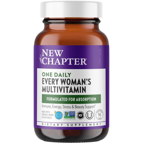 New Chapter Women’s Multivitamin + Immune Support – Every Woman’s One Daily with Fermented Nutrients, 96 Count