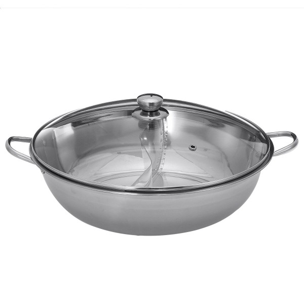 Hot Pot Dual-sided Stainless Steel Cookware For Induction 28/30/38/40CM