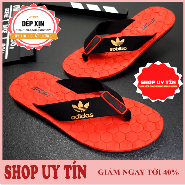 [MỚI 2021] Dép ADIDAS Thái Lan Cao CấpDép KẹpDép Xỏ NgónDép Tông thời Trang đế TPR siêu bền nhẹ (Màu Đỏ) - Dép Xịn Store