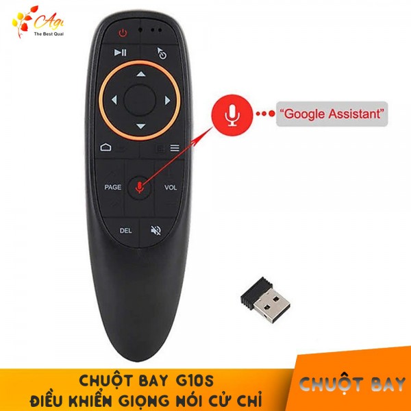 Chuột Bay g10s Điều Khiển Tìm Kiếm Giọng Nói Air Mouse Remote Voice tìm kiếm nội dung bằng giọng nói và cử chỉ tay người dùng