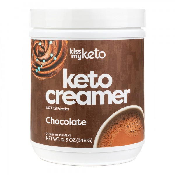 Kiss My Keto Creamer Hot Chocolate Mix — No Carb, Sugar Free Cocoa Powder + MCT Oil (9g) | Cocoa/Mocha Ketogenic Creamer for Coffee, Keto Shakes, C...