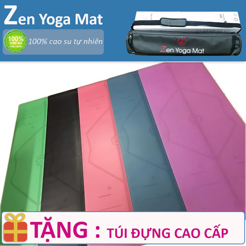 Thảm tập yoga zen cao su định tuyến - tặng túi đựng cao cấp