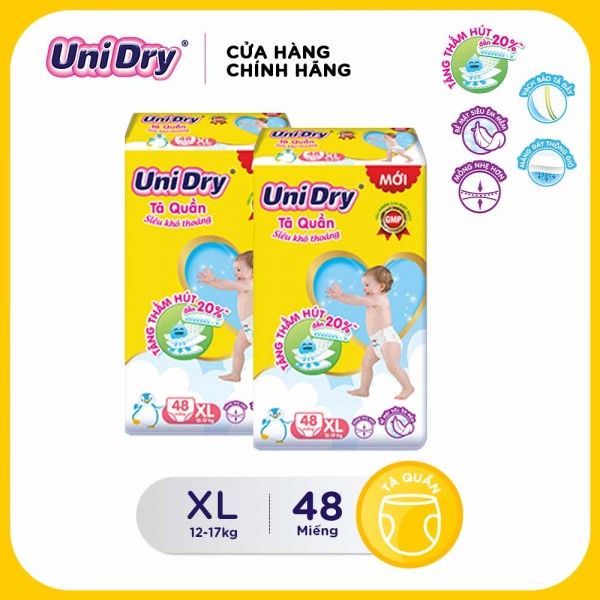 [Freeship] Combo 2 tã quần Unidry gói Jumbo M60 - L54 - XL48 - XXL44