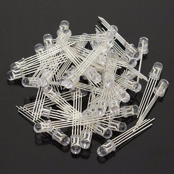 500pcs LED RGB Common Cathode 4-Pin F5 5MM Diode