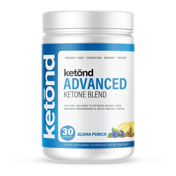 Ketone Advanced BHB Blend by Ketond - Ketone Drink for Rapid Weight Loss (Aloha Punch)