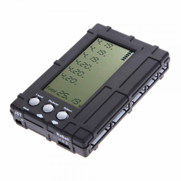 3 in 1 LCD RC Battery Discharger Balancer Meter Tester for 2-6S Lipo Li-Fe Battery Battery Voltage Meter Li-Polymer/Li-F