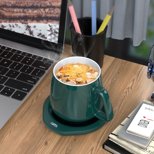 A203 55℃ Constant Temperature Cup Heating Mat 18W Two Gear Electric Tea Warmer 8H Automatic Power Off Protection for Hom