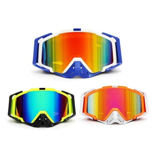 Detachable Motorcycle Anti Radiation Windproof Ski Goggles