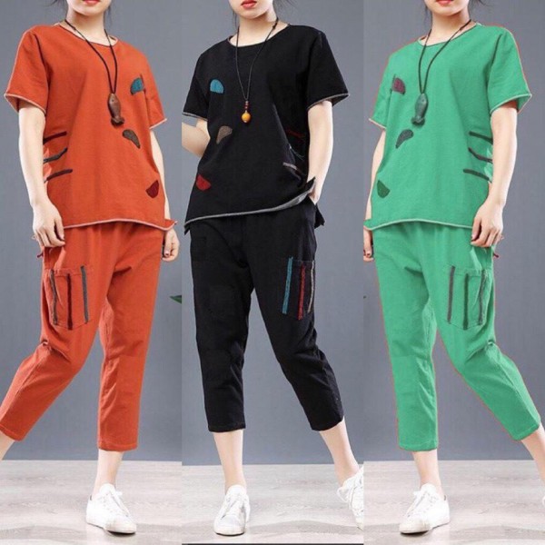 [HCM]Set Bộ Cotton Lửng Trẻ Trung Siêu Hot Sbl_095