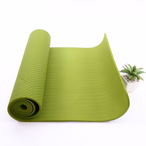 Thảm tập yoga tpe 6mm tặng túi lưới đựng thảm