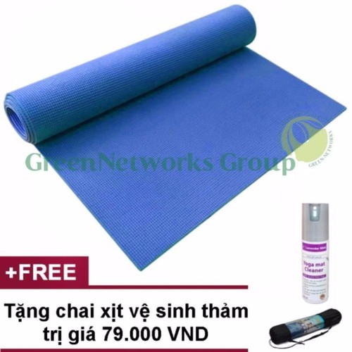 Thảm tập yoga gym cao cấp có túi đựng + tặng chai vệ sinh thảm