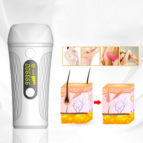 Two-in-one 999,999 Flash IPL Laser Removal Device LCD Display Five Modes Temperature Protection Epilator Handheld Portab