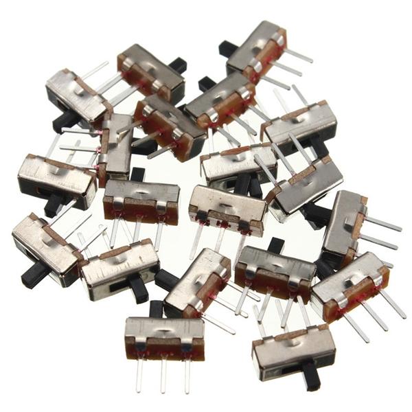 600pcs SS12D00G3 2 Position SPDT 1P2T 3 Pin PCB Fixture Panel Mini Vertical Slide Switch