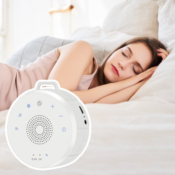 Mini Portable Baby Sleep Aid with White Noise Machine Soothing Sounds and Nightlight for Better Sleep and Relaxation