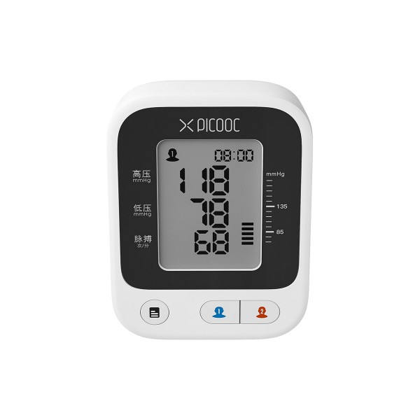 PICOOC X1 Pro Blood Pressure Monitor Tracks BP & Pulse WiFi ConnectivitySmart Pressurization Audio ReadingMemory Rec