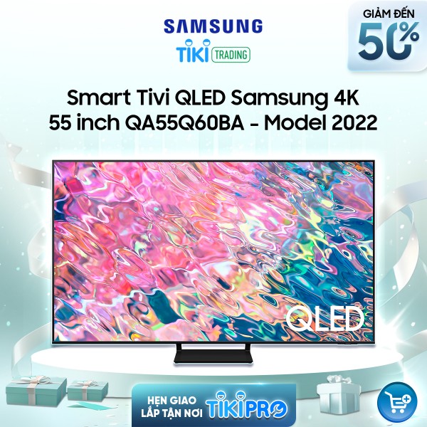 Smart Tivi QLED Samsung 4K 55 inch QA55Q60BA - Model 2022