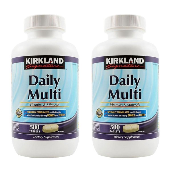 Kirkland oOikr, Daily Multi Vitamins & Minerals 500 Count (Pack of 2)