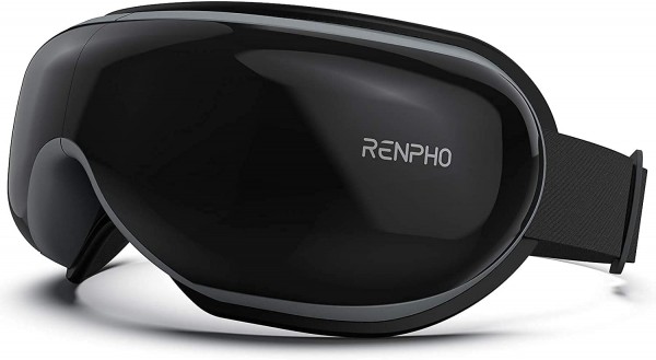 RENPHO Heated Eye Massager for Migraines with Bluetooth Music, Rechargeable Eye Mask with Vibration, Relax and Reduce Eye Strain Dark Circles Eye B...