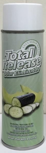 Hi-Tech Total Release Odor Eliminator - Cucumber Melon - Use as an Odor Fogger (Bomb) or Short-Burst Spray (5oz Aerosol)