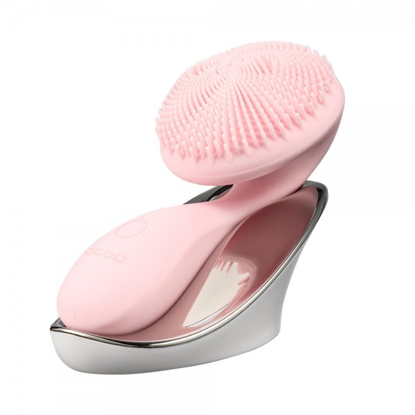 DIGOO SJ01 Silicone Ultrasonic Facial Brush Cleansing Brush Face Body Cleanser 4 Function Modes with Rotating Magnetic B