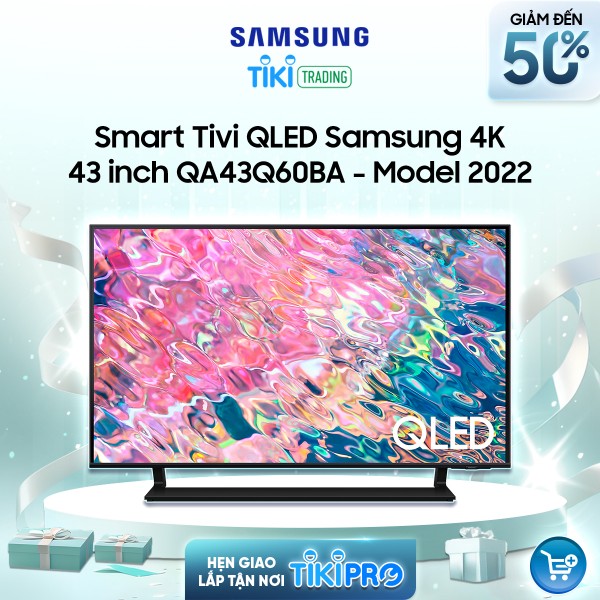 Smart Tivi QLED Samsung 4K 43 inch QA43Q60BA - Model 2022