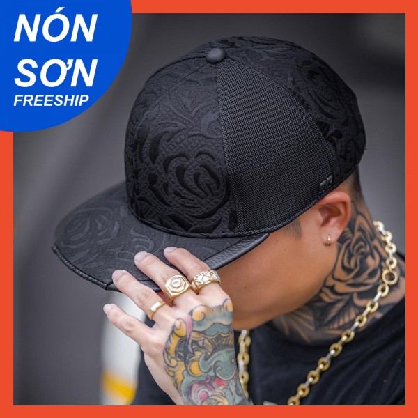 Nón Sơn Snapback Hoa Văn - Nón Hiphop Nón Sơn - Nón Snapback Nón Sơn - Mũ snapback hiphop nam nữ NÓN SƠN chính hãng