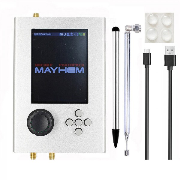 Portable Radio Transceiver 3.2 inch Touch Screen HackRF One V1.7.3 + Portapack H2 Built-in 2000mAh Battery Kit