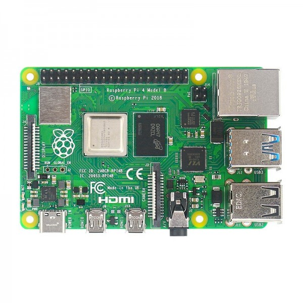 Raspberry Pi 4 Model B 1/2/4/8GB RAM Cortex-A72 ARM v8 64-bit SoC 1.5GHz Gigabit Ethernet WiFi BLE 4K Video RPi 4B Pi4 D