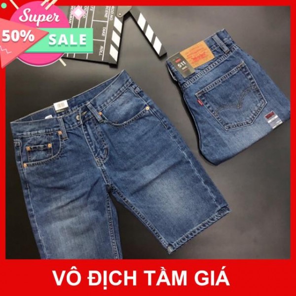 - Quần jean short LEVi lửng nhiều màu